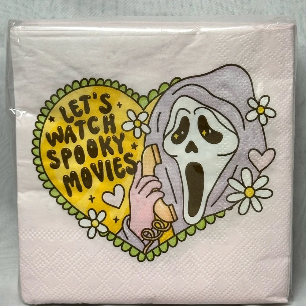 Spooky Movie Night Party Napkins